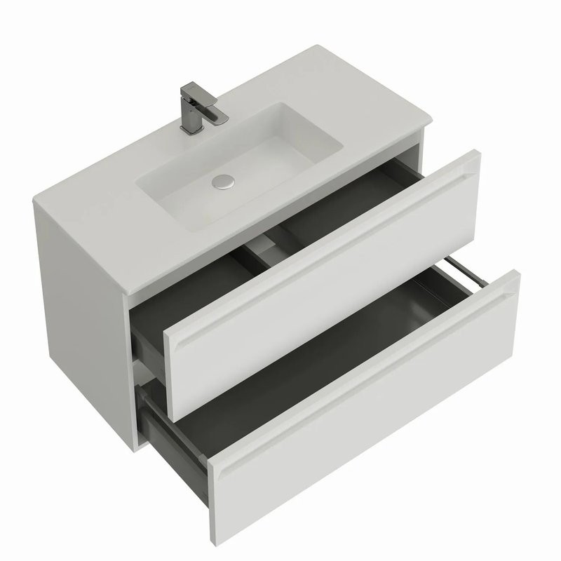 Тумба под раковину без столешницы Allen Brau Eclipse 2.0 100 матовый белый