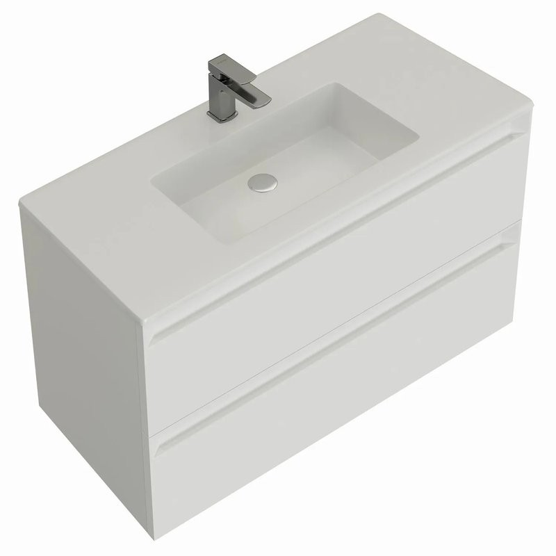 Тумба под раковину без столешницы Allen Brau Eclipse 2.0 100 матовый белый