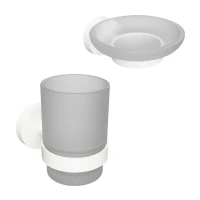 Набор Стакан Bemeta White 104110014 + Мыльница 104108044