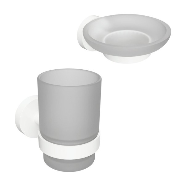 Набор Стакан Bemeta White 104110014 + Мыльница 104108044