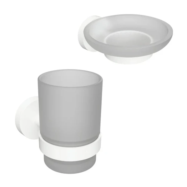 Набор Стакан Bemeta White 104110014 + Мыльница 104108044