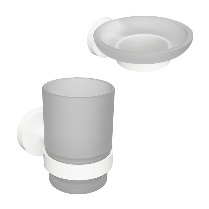 Набор Стакан Bemeta White 104110014 + Мыльница 104108044