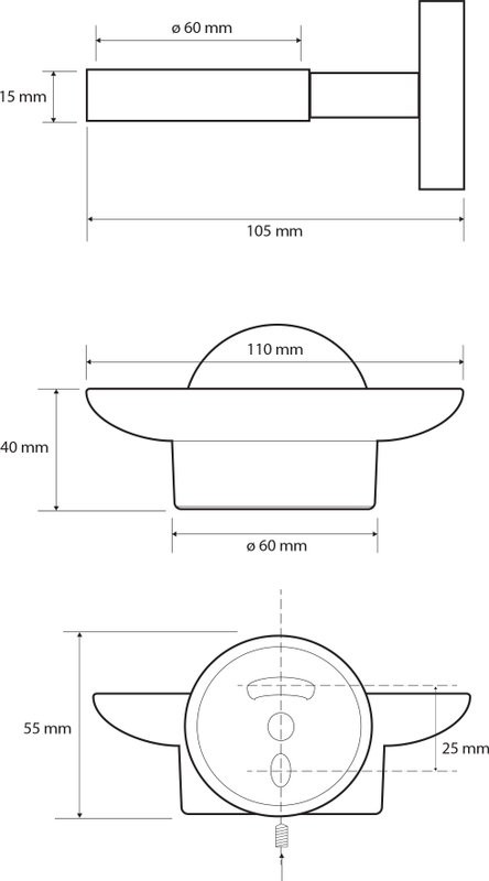 Набор Стакан Bemeta White 104110014 + Мыльница 104108044