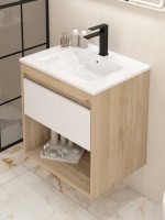 Тумба с раковиной Teymi Vitra 60 дуб, белая