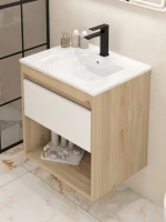 Тумба с раковиной Teymi Vitra 60 дуб, белая