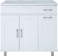 Тумба с раковиной Misty Купер 90 L с бельевой корзиной Тумба с раковиной Misty Купер 90 L с бельевой корзиной