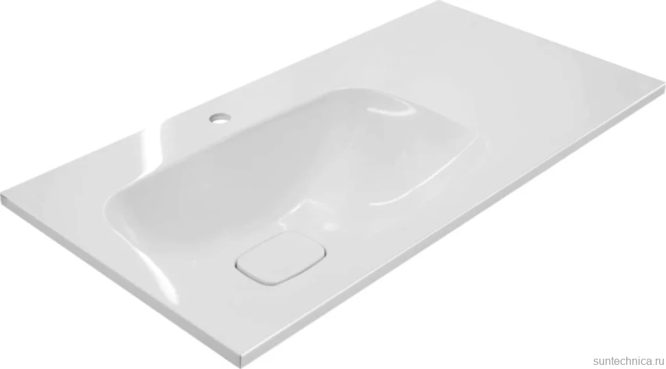 Тумба с раковиной Misty Купер 90 L с бельевой корзиной