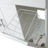 Тумба с раковиной Misty Купер 90 L с бельевой корзиной