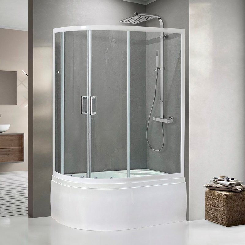 Душевой уголок Royal Bath BK RB 8120BK-T-R