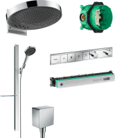 Душевой комплект Hansgrohe Rainfinity 360 (3 jet) 26234000 + 27671000 + 26455000 + 15382000
