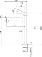 Смеситель для раковины Remer Absolute AU11LBO белый матовый Смеситель для раковины Remer Absolute AU11LBO белый матовый