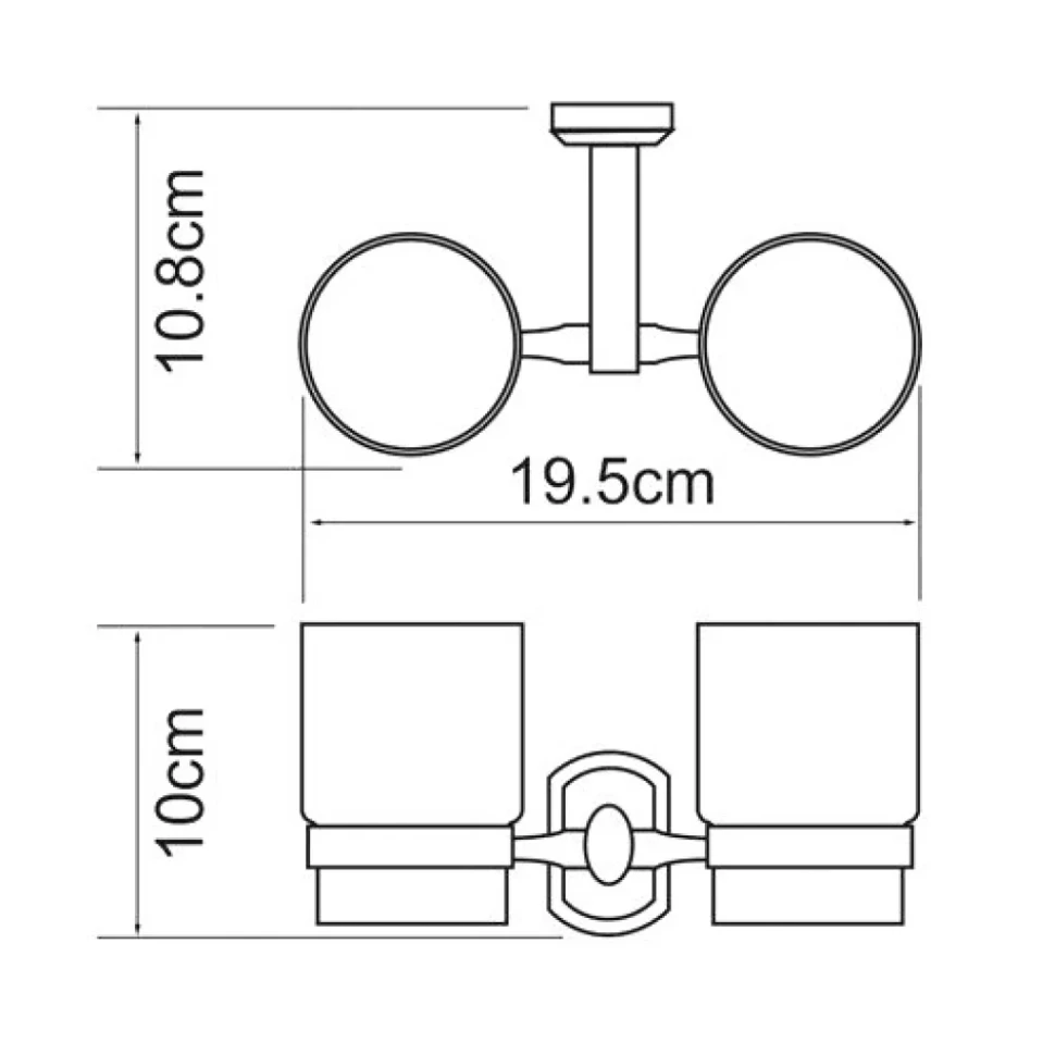 Набор Стакан Wasserkraft Oder K-3028D + Мыльница K-3029
