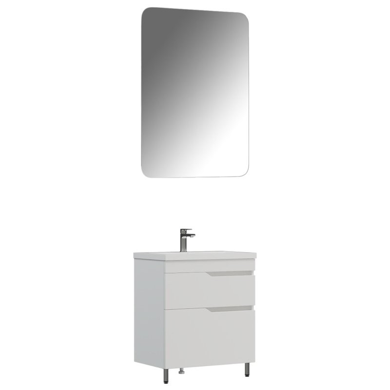 Тумба под раковину без столешницы Corozo Теона Z2 70 белая