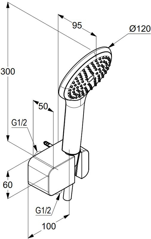 Душевой гарнитур Kludi Freshline 1S 6787091-00