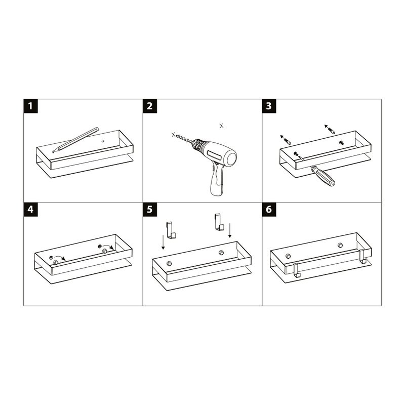 Полка Lemark SHELF LINE 9776054 графит