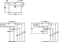 Раковина Ideal Standard Connect Cube E784401 55 см