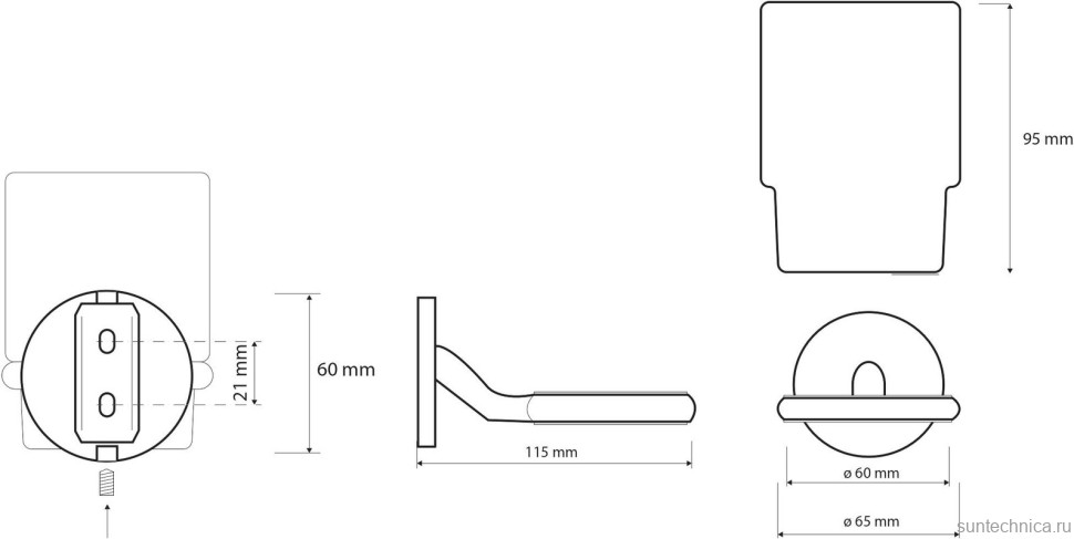 Набор Стакан Bemeta Alfa 102410012 + Дозатор 102408022
