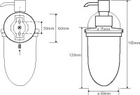 Набор Стакан Bemeta Alfa 102410012 + Дозатор 102408022