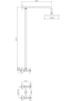 Душевая стойка Haiba HB2413 хром Душевая стойка Haiba HB2413 хром