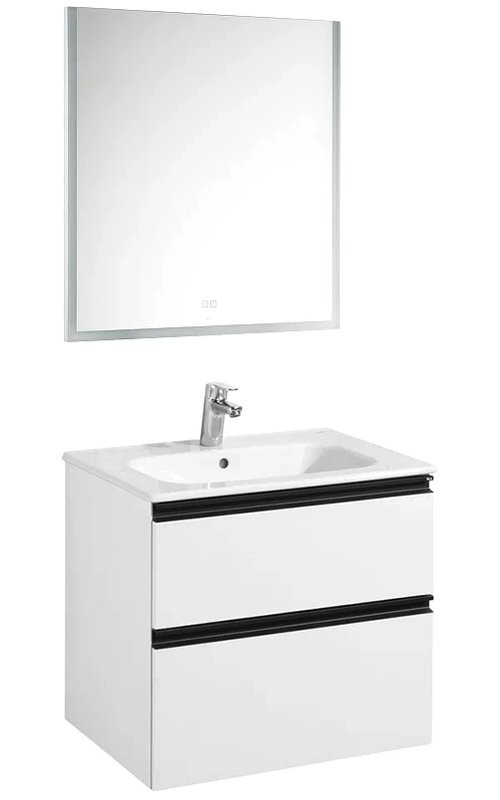 Тумба с раковиной Roca Domi 60 белый глянец