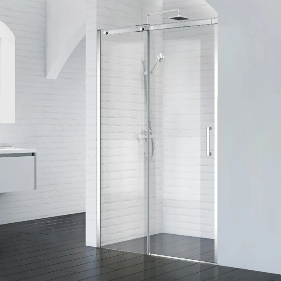 Душевая дверь в нишу BelBagno Acqua BF-1-110-C-Cr стекло прозрачное