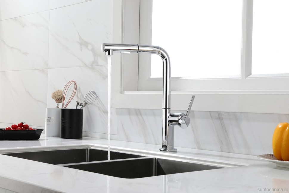 Смеситель для кухни Paulmark Neo Ne214419-CR, хром
