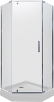 Душевой уголок Triton Дека -хром Щ0000056816 100х100, с поддоном, профиль хром