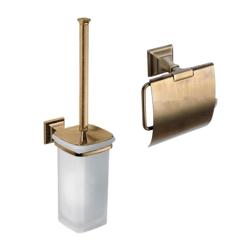 Набор Держатель Colombo Design Portofino B3291 бронза + Ершик B3207 бронза