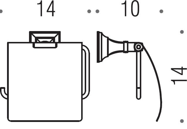 Набор Держатель Colombo Design Portofino B3291 бронза + Ершик B3207 бронза