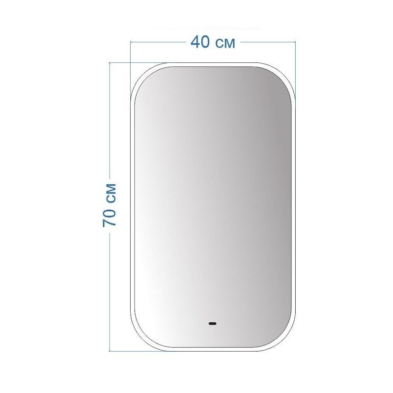 Зеркало в ванную с подсветкой Teymi Solli 40х70 LED сенсор на взмах T20201IR
