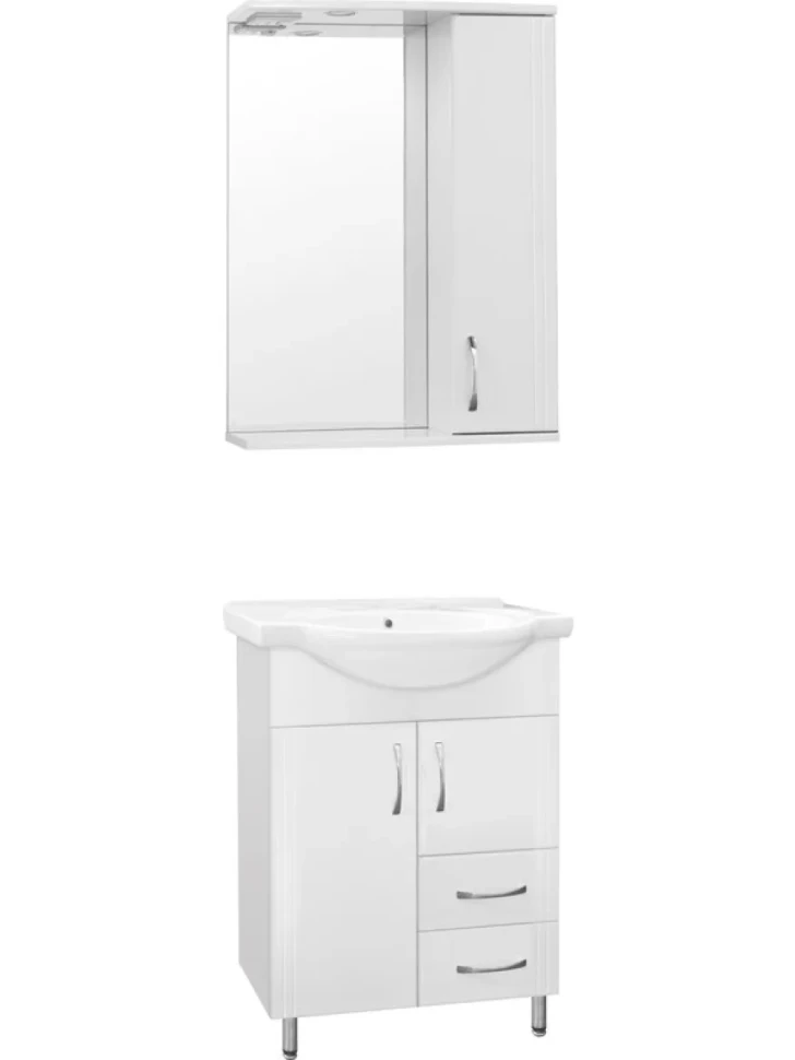 Тумба с раковиной Style Line Эко Стандарт №10/2 60 белая