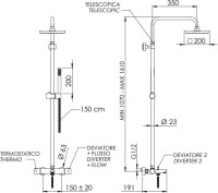 Душевая стойка Remer Elegance EQ34A7SDSD20
