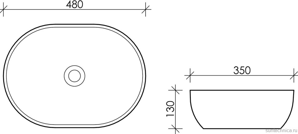 Накладная раковина Ceramicanova Element CN5010