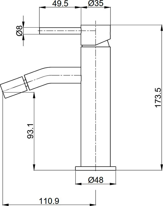 Смеситель для биде AQUAme Siena AQM6216BG шлифованное золото