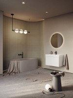 Тумба с раковиной Aqwella Pure 100 белая