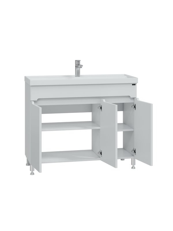 Тумба под раковину без столешницы СаНта Лондон 100 напольная, 3 дверцы