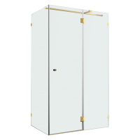 Душевой уголок Wasserkraft Ems 76H07R-MG 120х90 см, стекло матовое, фурнитура золото