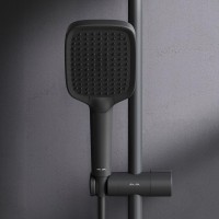 Душевая стойка AM.PM Func F078F222 черный матовый, с термостатом