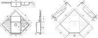 Комплект Мойка Florentina Бомбей антрацит + Измельчитель Bone Crusher BC 910-AS