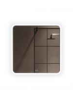 Зеркало Alavann Anna 80x80 с подсветкой, с антизапотеванием