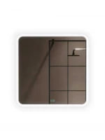 Зеркало Alavann Anna 80x80 с подсветкой, с антизапотеванием