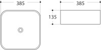 Накладная раковина Art&Max AM-78110 белая