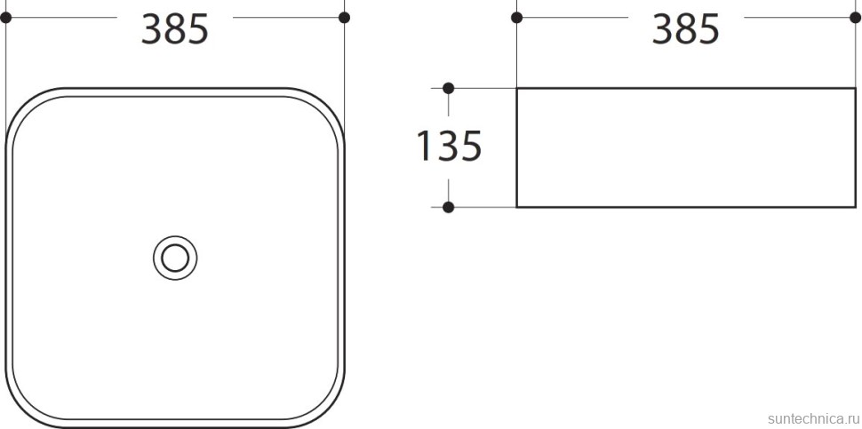 Накладная раковина Art&Max AM-78110 белая