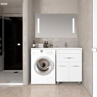 Тумба под раковину Style Line Валеро 60 Люкс Plus, белая