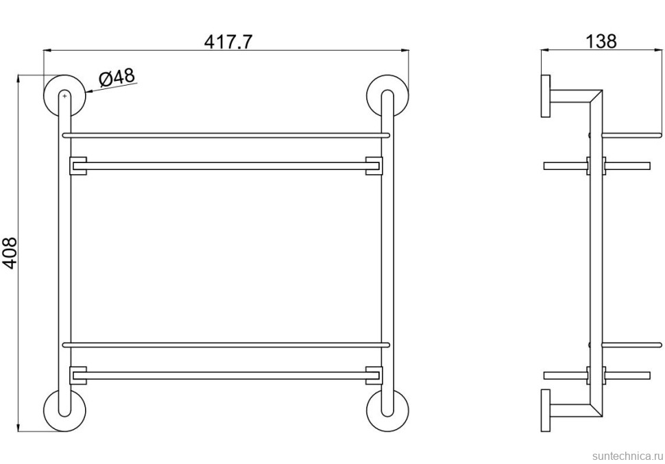 Полка Allen Brau Priority 6.31015-MG брашированный графит