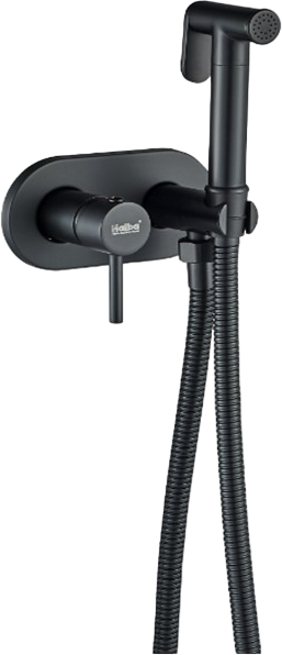 Гигиенический душ Haiba HB5515-7 со смесителем, черный