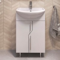 Тумба с раковиной Vigo 50 напольная, белая