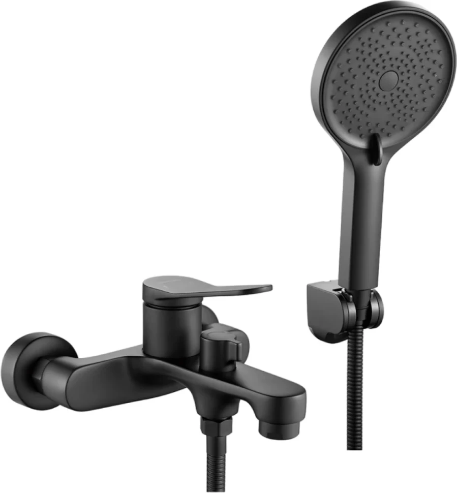 Смеситель для ванны с душем Shevanik S6202H черный