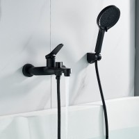 Смеситель для ванны с душем Shevanik S6202H черный