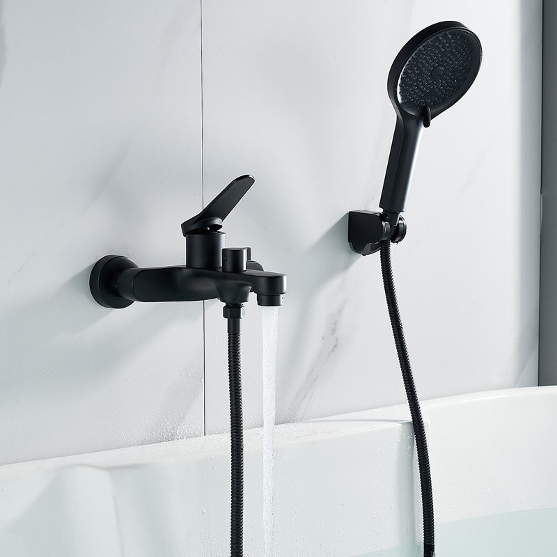 Смеситель для ванны с душем Shevanik S6202H черный